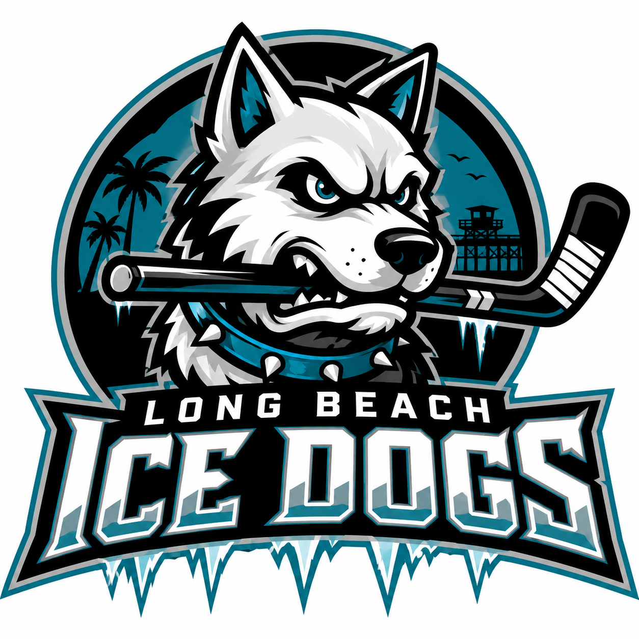 Long Beach Ice Dogs logo